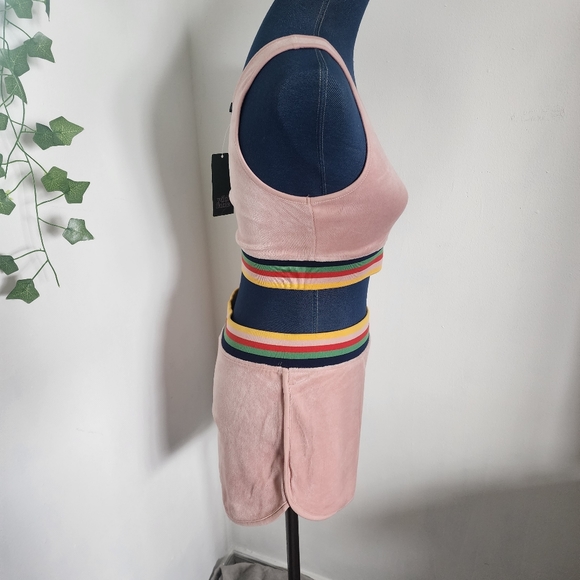 Wild Fable 2 piece Pastel Pink Crop Tank Top and Shorts Set NWT - Picture 7 of 13